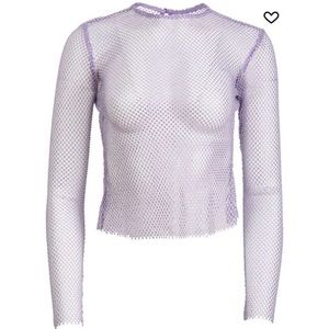 Fleur Du Mal
crystal-embellished fishnet top